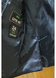 Boys&#39; Blue Checkered Blazer