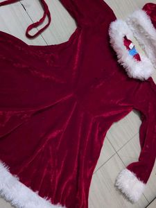 Festive Santa Dress &amp; Hat Set