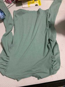 Shein Ribbed Full Sleeves Top