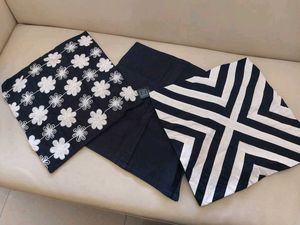 Black & White Cushion Cover Set Of 3