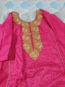 Pink Embroidered Salwar Suit