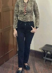 Zara Animal Print Crop Top