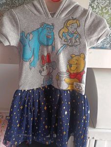 Disney Girls Hooded Cosplay Dress