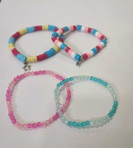 Pastel Beachy Beaded Bracelet Stack! 🌊🏖️🐚