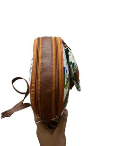Round Printed Crossbody Bag
