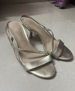 Gold Aldo Heels