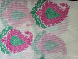 White And Pink Kota Saree