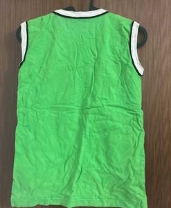 Sleeveless Green T-shirt For Kids
