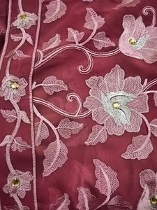 A Beautiful Embroidery Saree