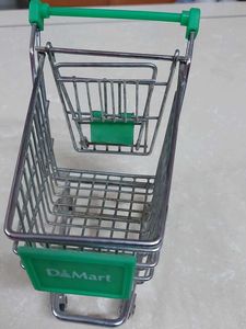 Mini Shopping Cart Showpiece