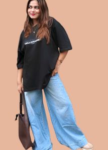 Unisex- Black Graphic Tee