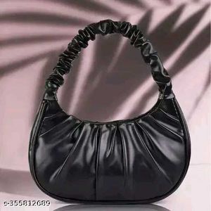 White Ruched Handle Bag