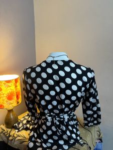 y2k polka dot wrap top / dress