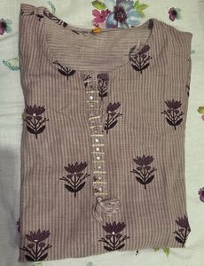 Floral Purple Kurta Set
