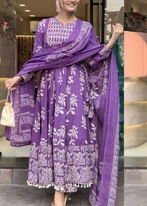 Kalini Purple Kurta Set