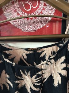 Tropical Palm Print Dress