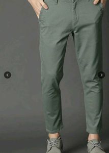Men's Olive Green Casual  chinos pant