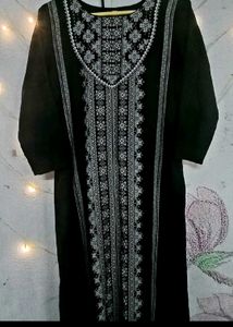 Long Black Kurti