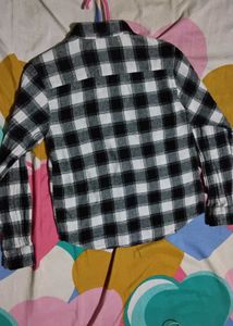 Checked Flannel Shirt  Fits Age 8 To 10