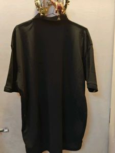 🖤 Men’s Black Polo Neck T-Shirt | Size XL (40-42)