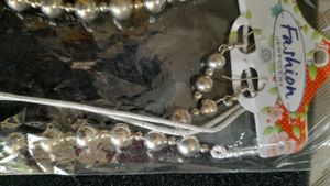 Oxidized Necklace With Earrings