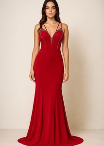 Elegant Red Gown