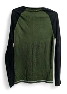 Topman Olive Green Raglan Women Tee