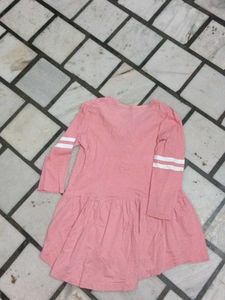 Pink Long Sleeve Tunic Top
