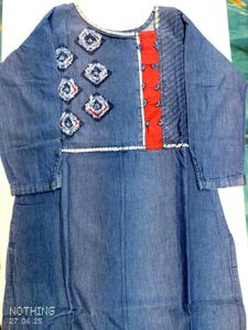 Denim Style Kurta