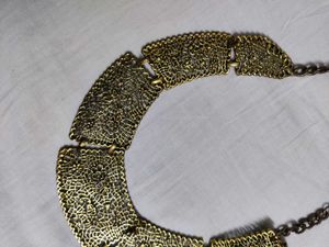 Vintage Gold Statement Necklace