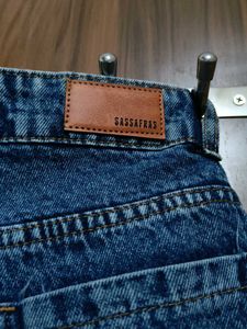 Wide Leg Denim Jeans( with side slit)