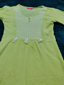 Lime Green Kurta