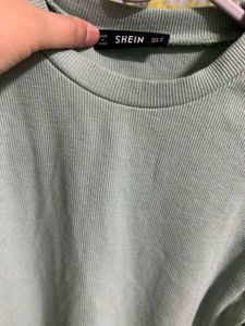 Shein Ribbed Full Sleeves Top