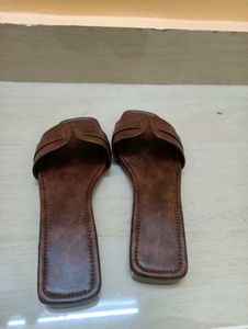 Brown Leather Flats Classic