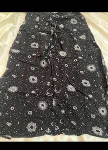 H&amp;M Calf Length Black Skirt