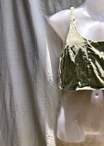 Green Crop Top