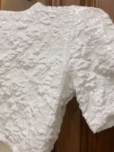 White Coquette Korean Style Minidress