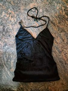 Black Halter Top
