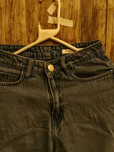 AUSTIN WIDE CROPPED Denim Jeans XS