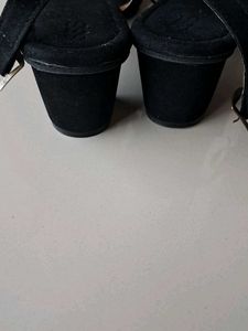 Black Block Heel Sandal ( NO BOX )