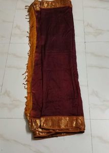 Elegant Maroon Saree