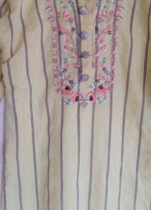 Beautiful Yellow Coloured Kurti