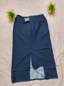 Denim  long Skirt