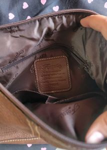 Fossil Geniune Leather Brown Baguette