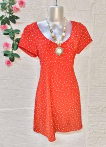 Size M/L 🎁Buy 2 Get 1 Free 🎁Red Polka Dot Dress
