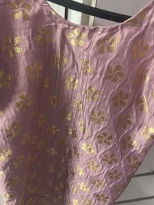 Lavender Suit With Banarasi Dupatta