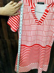 Red &amp; White Patterned Knit✨