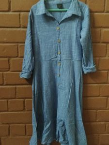 Blue Shirt Dress