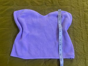 H&amp;M Lavender Tube Top Bust Fits S-M