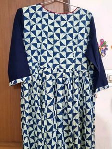 Embroidered Blue Kurta